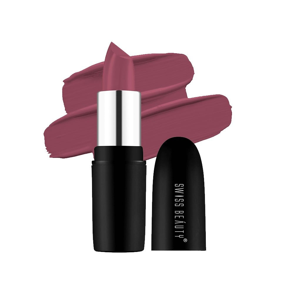 Swiss Beauty Pure Matte Lipstick (Hot Nude) : 3.8 g