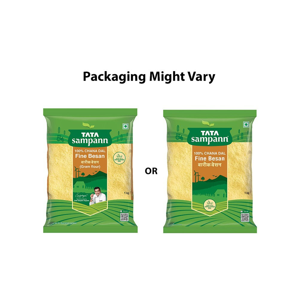 Tata Sampann 100% Chana Dal Fine Besan/Gram Flour : 1 kg