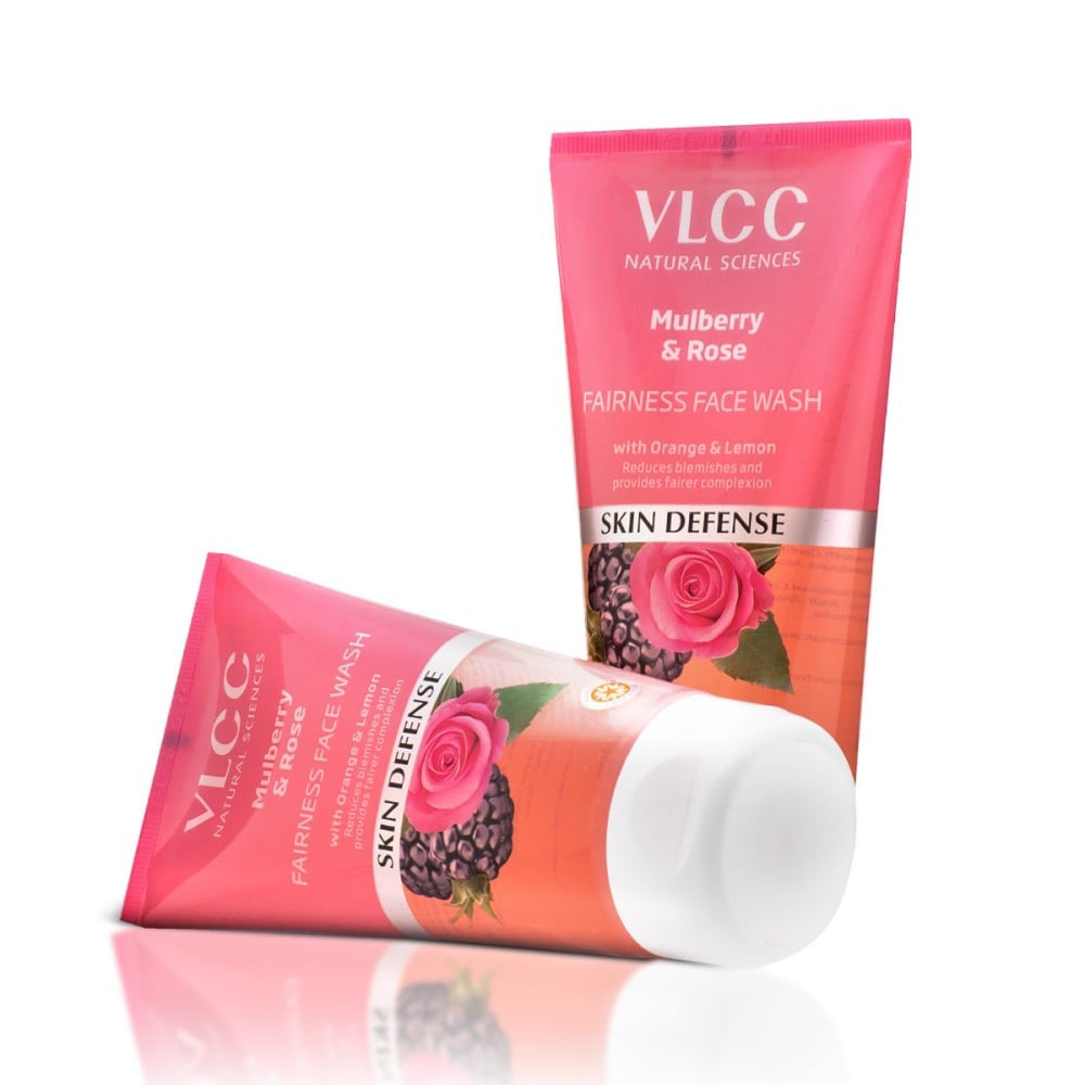 VLCC Mulberry & Rose Fairness Face Wash - Buy 1 Get 1 Free : 2x150 ml