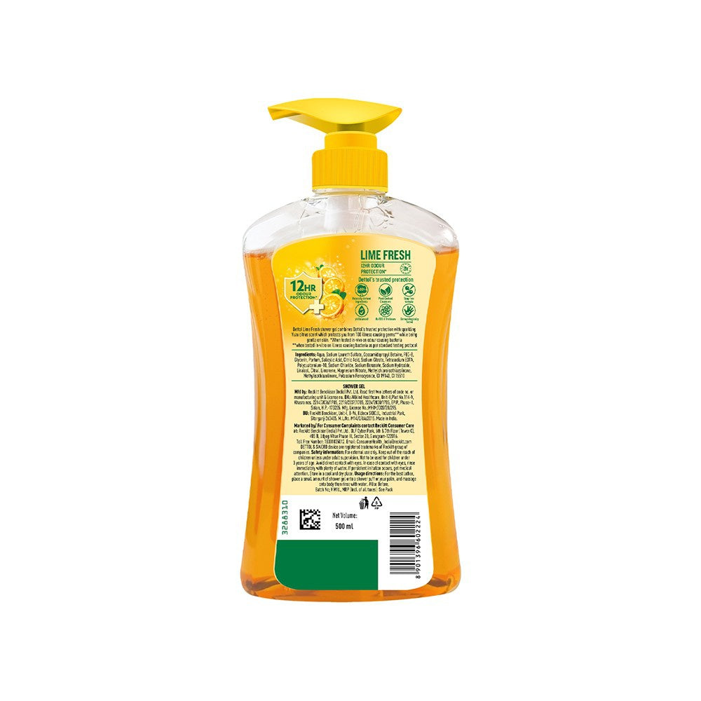Dettol Lime Fresh Shower Gel : 500 ml