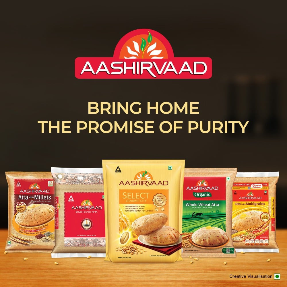 Aashirvaad Select 100% MP Sharbati Atta : 2 kg