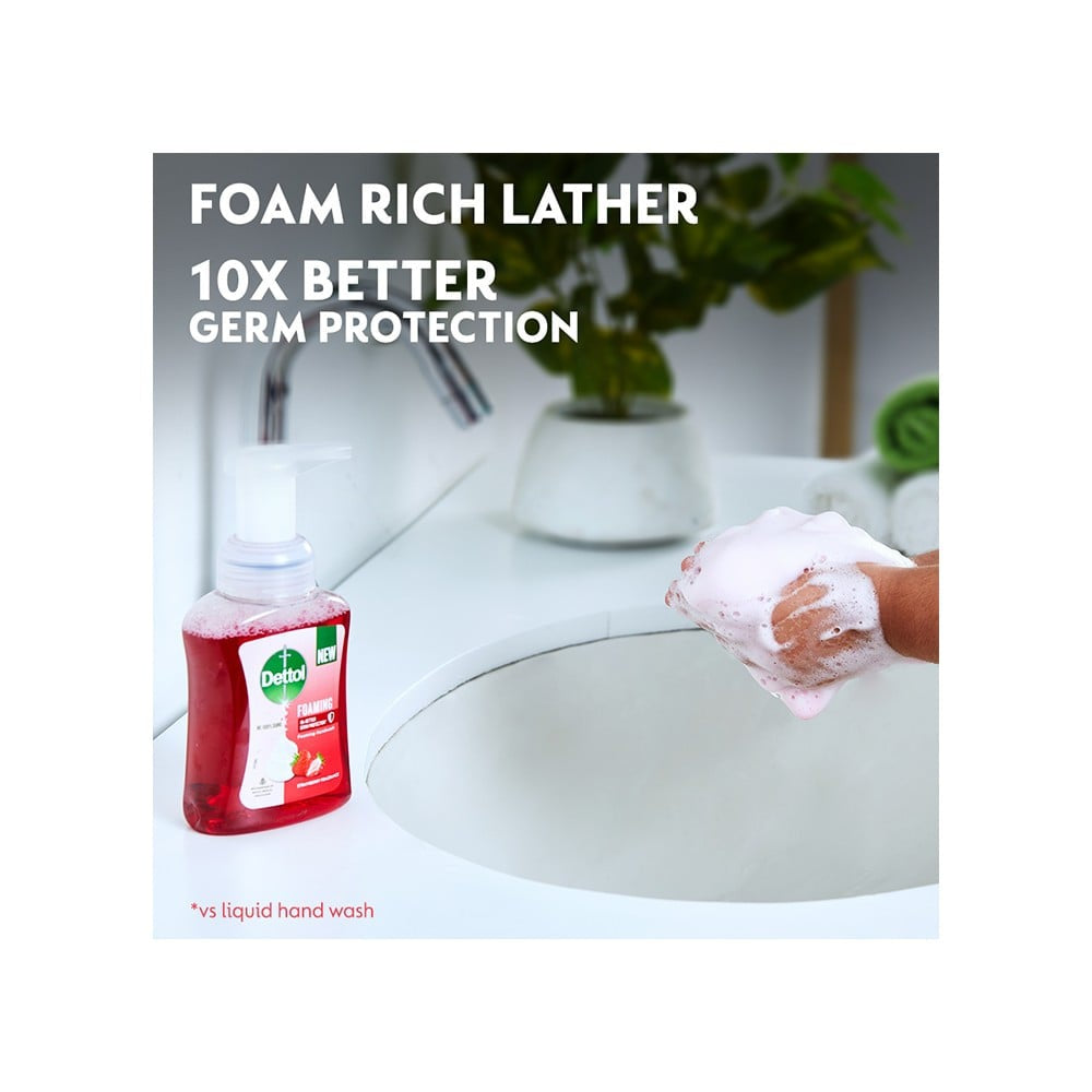 Dettol Strawberry Fragrance Foaming Hand Wash + Aloe Coconut Foaming Hand Wash Combo : 250 ml + 250 ml