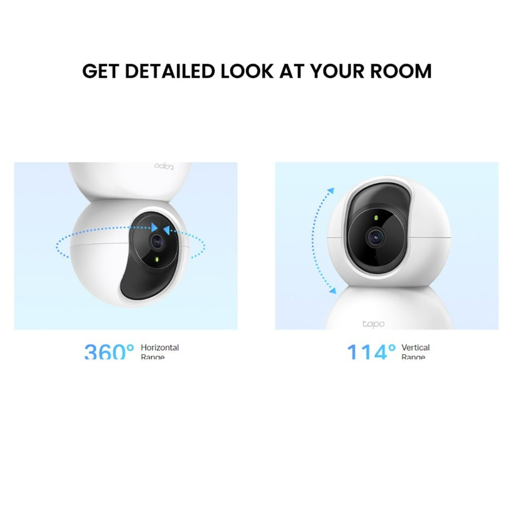 TP-LINK Tapo C200 Pan/tilt Wi-fi Smart Home Security Camera 1080p 2MP (White) : 1 unit