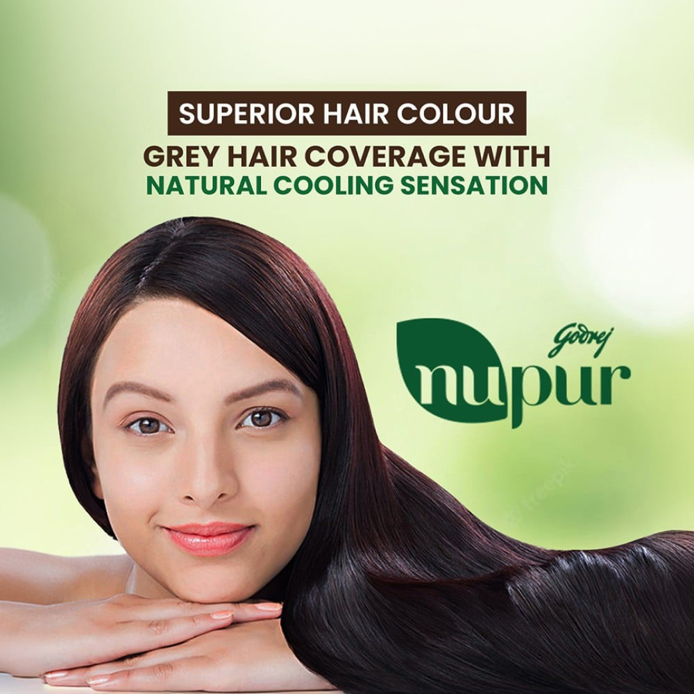 Godrej Nupur 100 % Pure Henna Hair Colour / Mehendi : 500 g