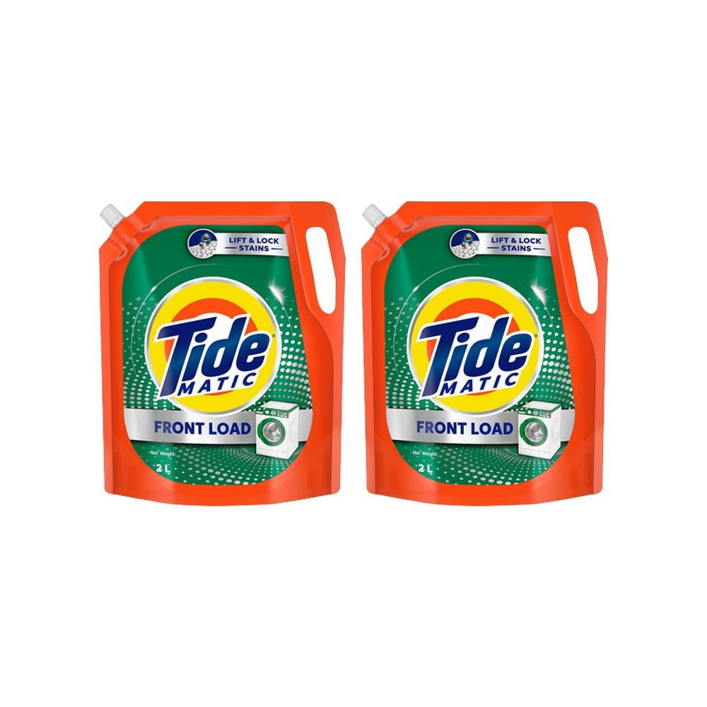 Tide Matic Front Load Liquid Detergent - Pack of 2 : 2 x 2 ltr