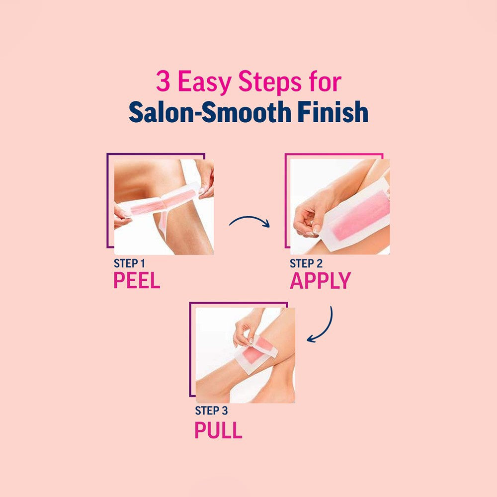 Veet Professional Wax Strips (For Sensitive Skin) : 1 pack (8 pieces)