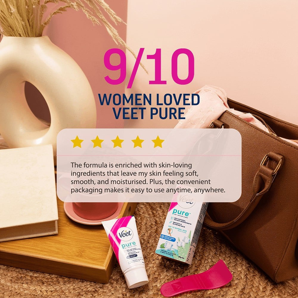 Veet Aloe & Rose Normal Skin Hair Removal Cream : 30 g