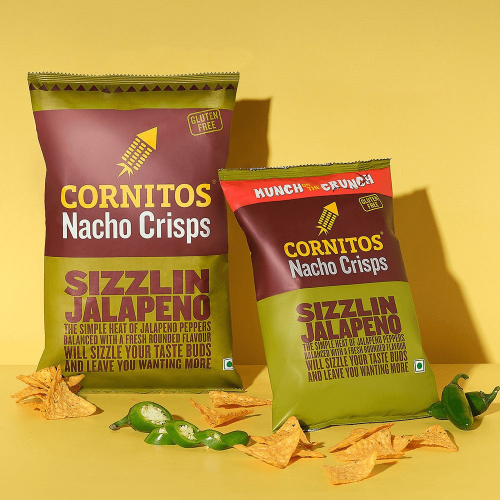 Cornitos Sizzlin Jalapeno Nachos - Pack of 3 : 3 x 150 g
