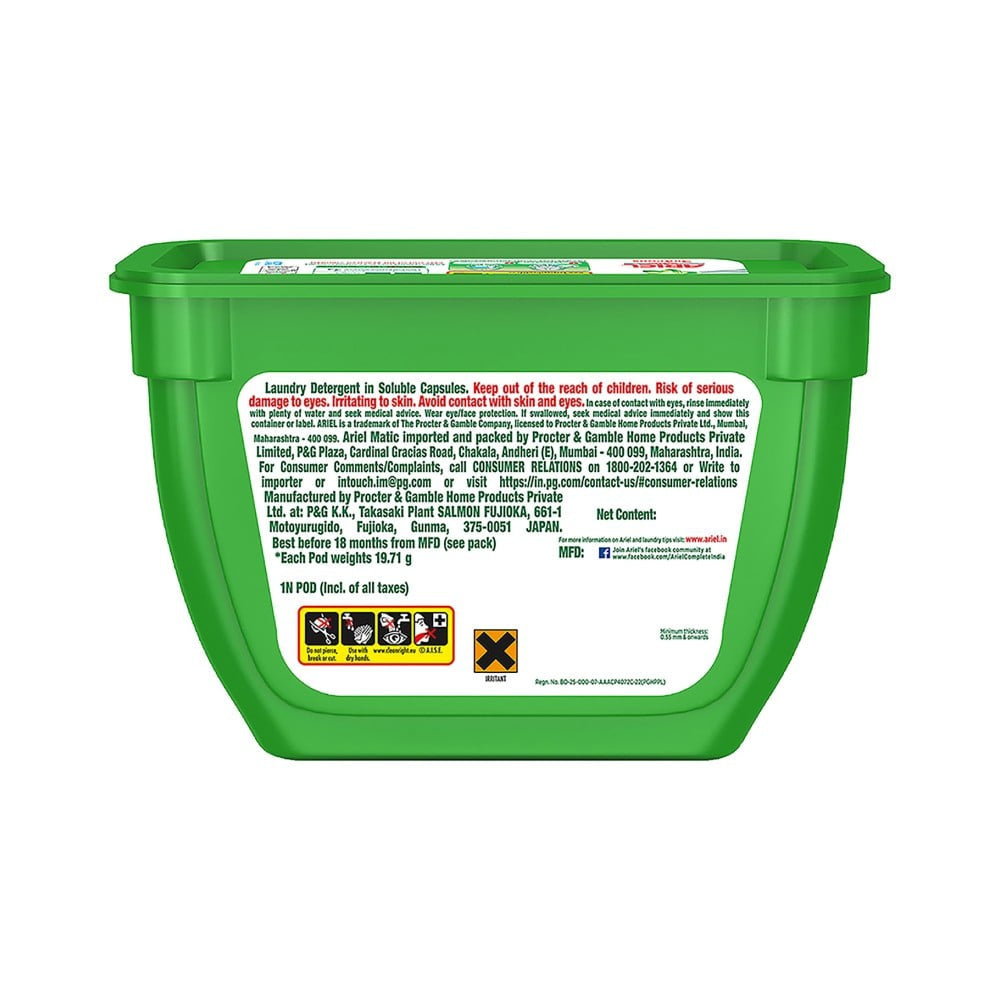 Ariel Matic 4 in 1 Detergent Pods : 18 x 19.85 g