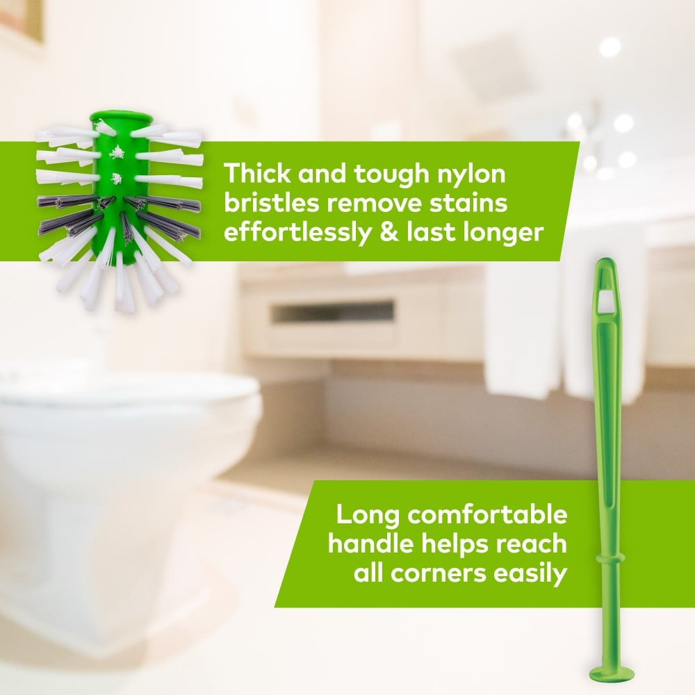 Scotch Brite Toilet Brush (Nylon Bristles, Green) : 1 unit