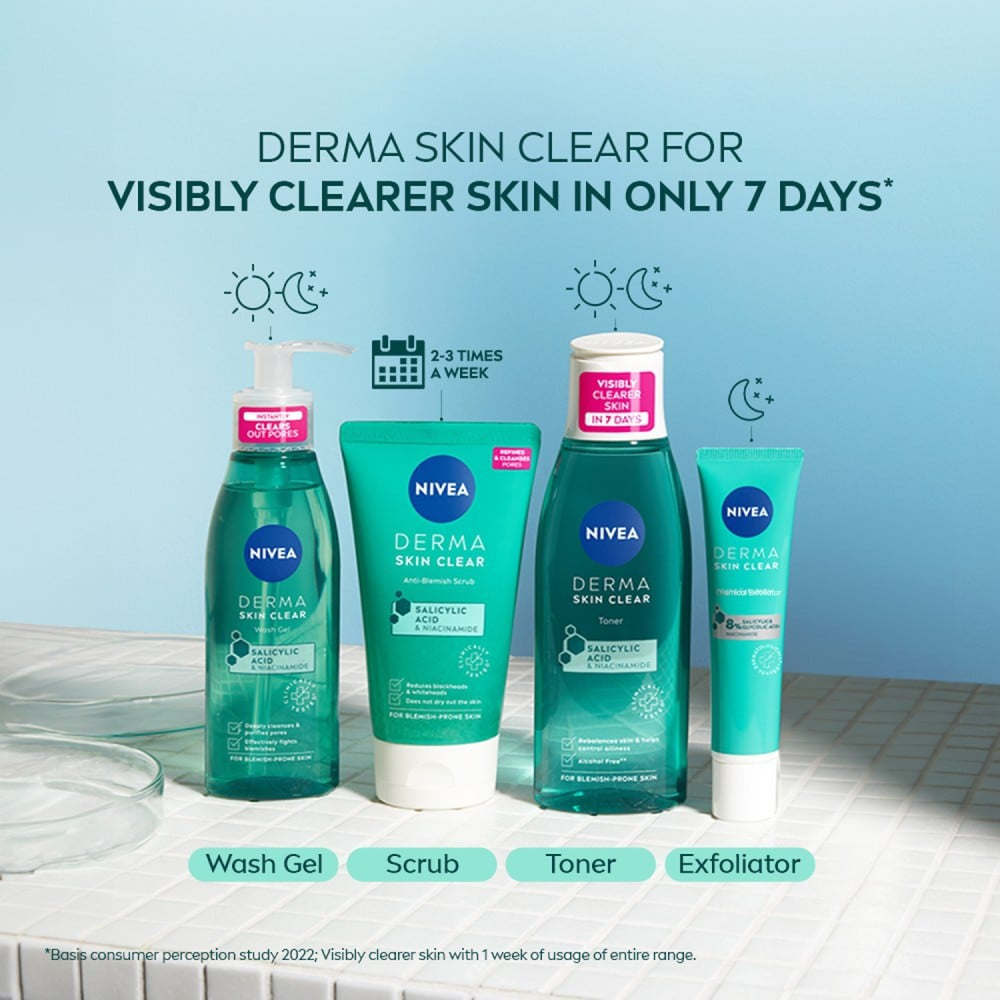 Nivea Derma Skin Clear Gel Face Wash : 150 ml