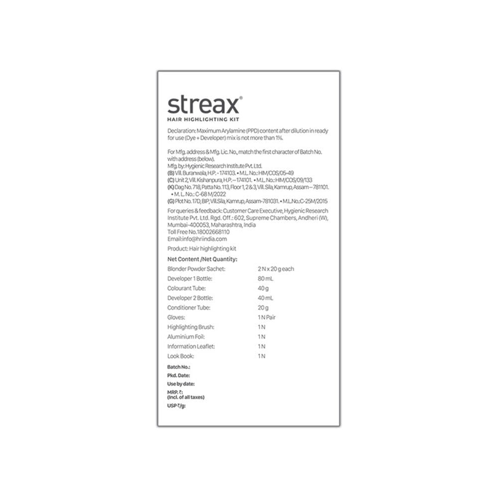 Streax Highlighting Hair Colour Kit (Crimson Red) : 1 pack