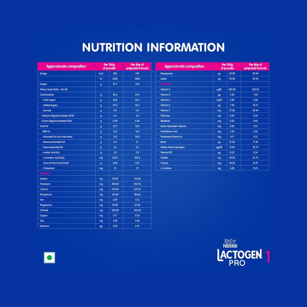 Nestle Lactogen Pro 1 Infant Formula (Up to 6 Months) : 400 g