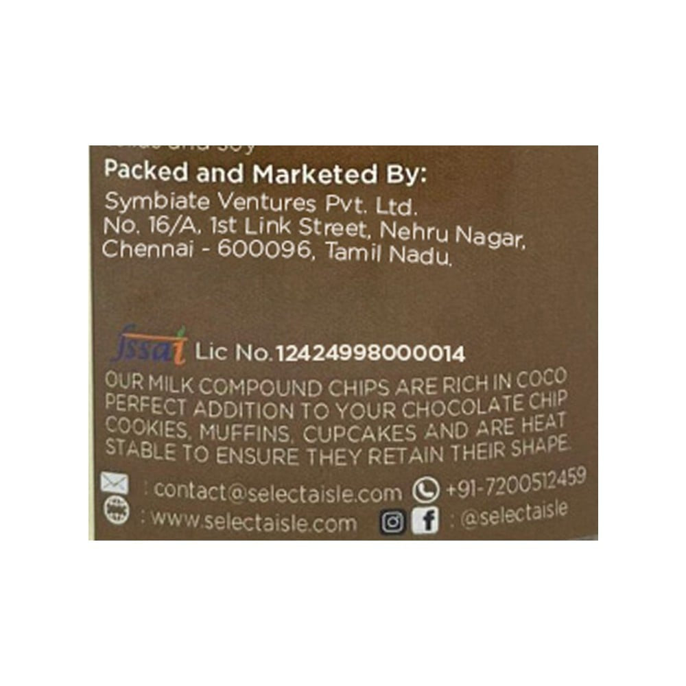 The Select Aisle Milk Choco Chips : 150 g