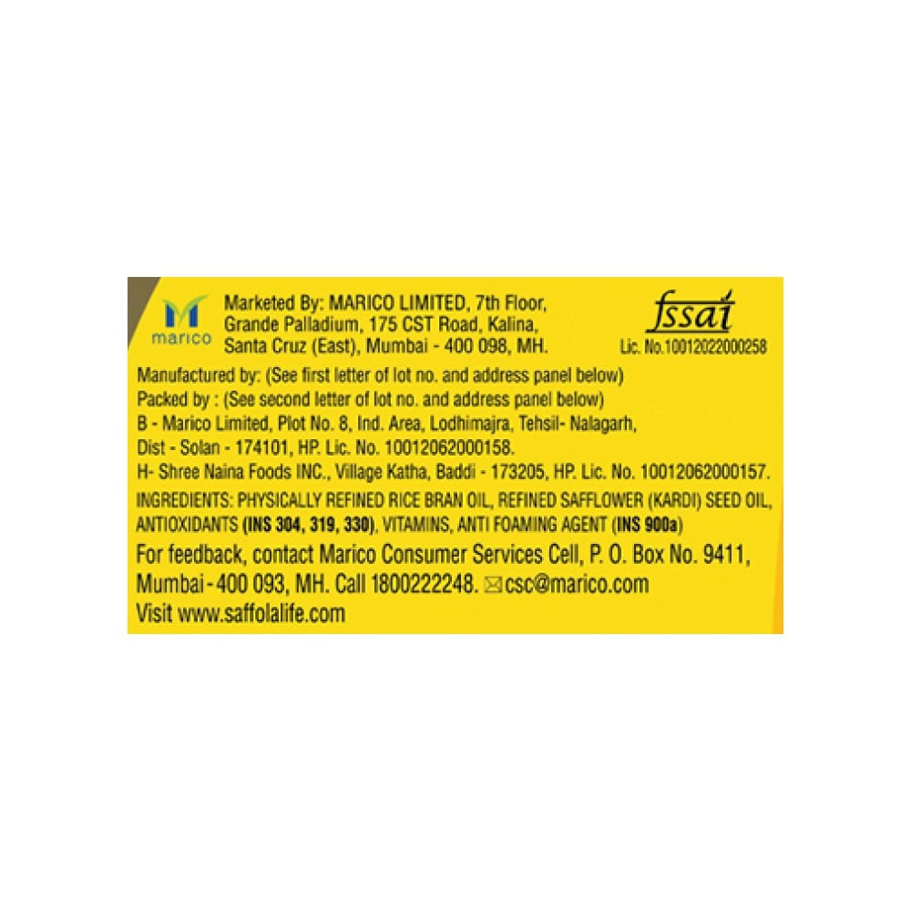 Saffola Total Pro Heart Conscious Edible Oil : 1 ltr