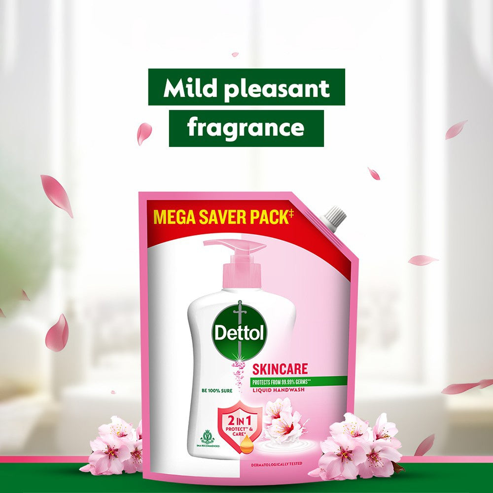 Dettol Liquid Hand Wash Refill Pouch - Moisturizing Skincare : 1.35 ltr