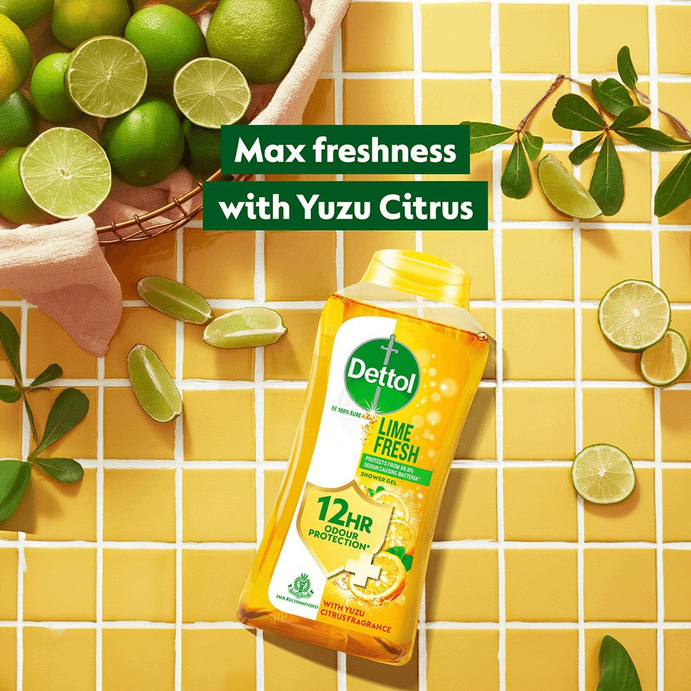 Dettol Lime Fresh Shower Gel : 250 ml