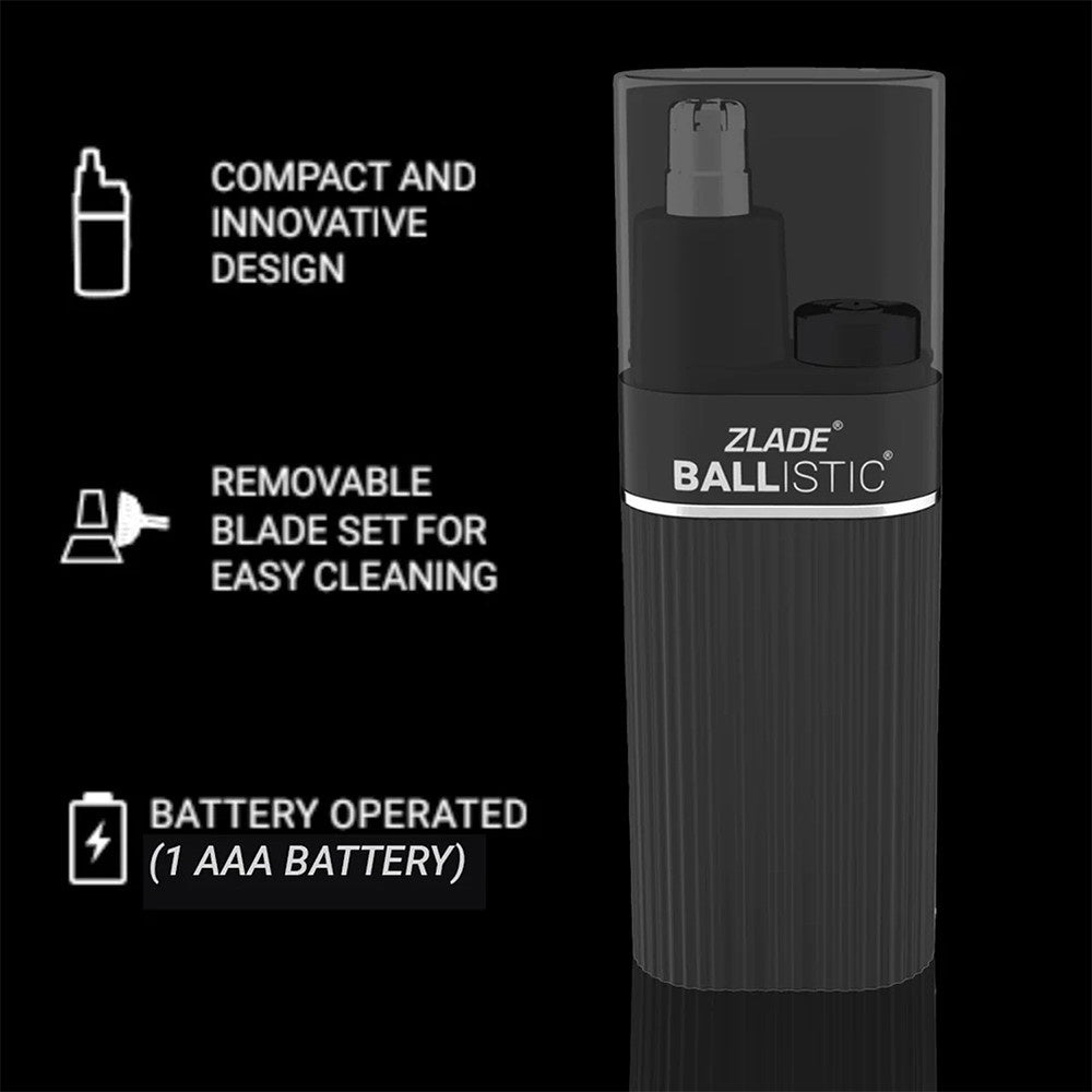 Zlade Ballistic Nose & Ear Hair Trimmer (Black) : 1 unit