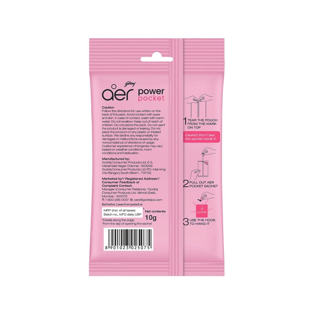 Godrej Aer Power Pocket Room Freshener (Fresh Blossom) : 10 g