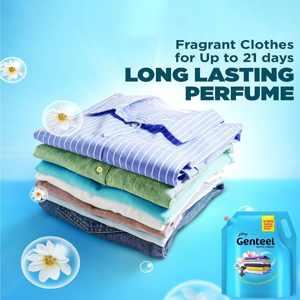 Godrej Genteel Matic Top Load Liquid Detergent : 3.2 kg