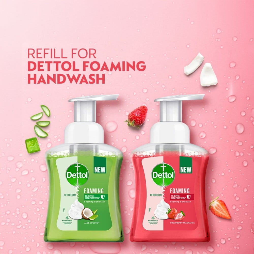 Dettol Strawberry Fragrance Foaming Handwash : 700 ml