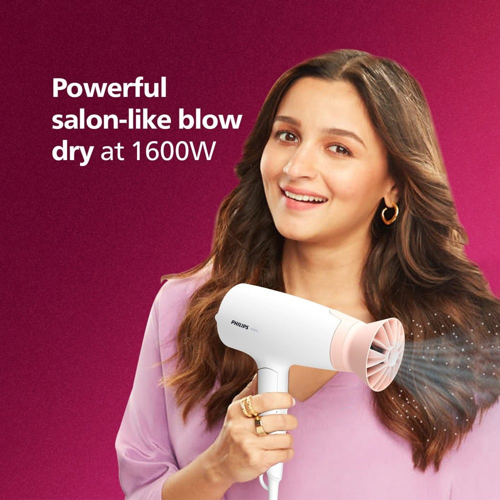 Philips BHD308/30 Thermoprotect Hair Dryer (White, 1600W, BHD308) : 1 unit