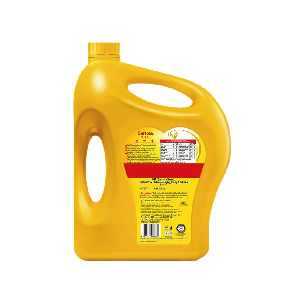 Saffola Total Pro Heart Conscious Edible Oil : 5 ltr
