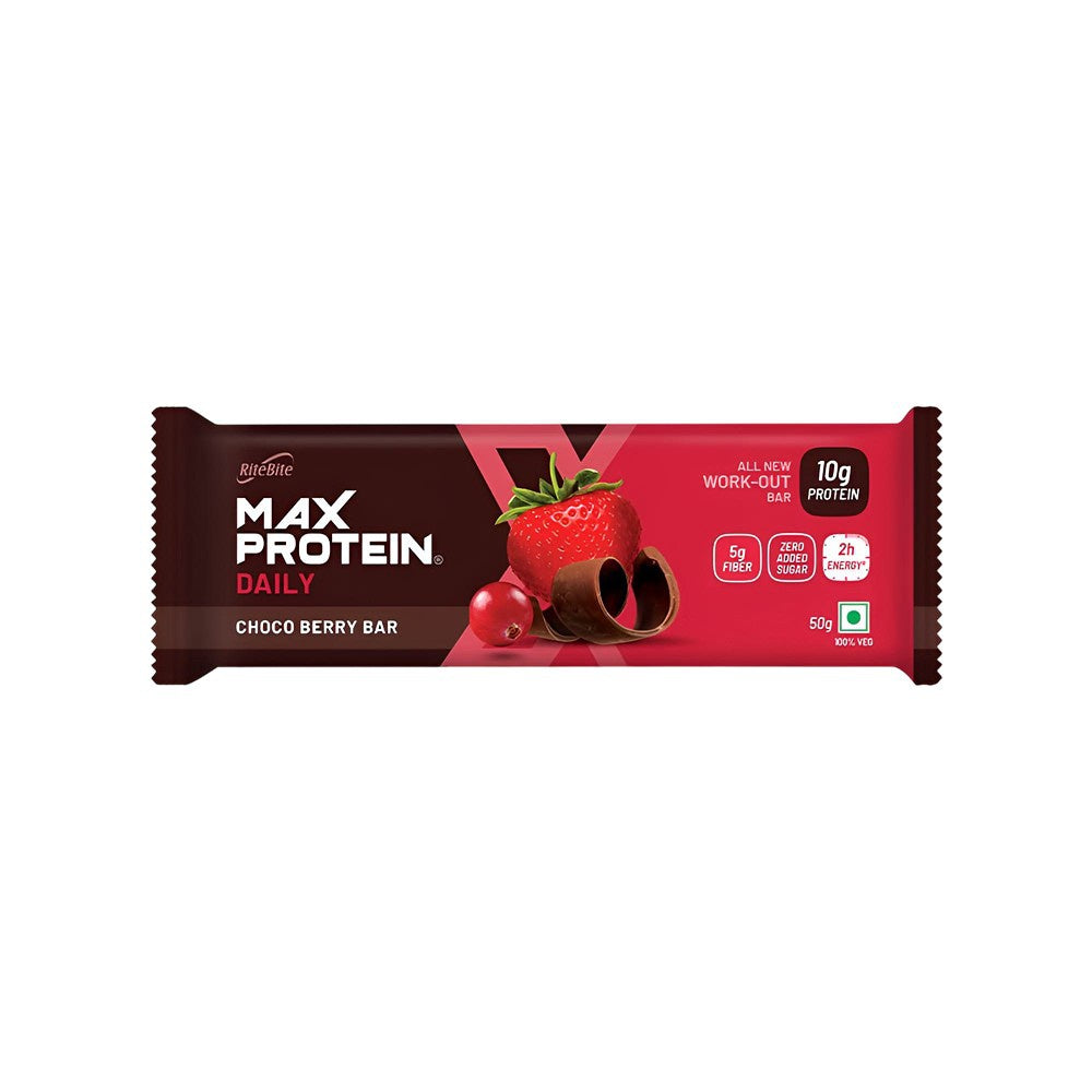 RiteBite Max Protein Daily Choco Berry Protein Bar : 50 g
