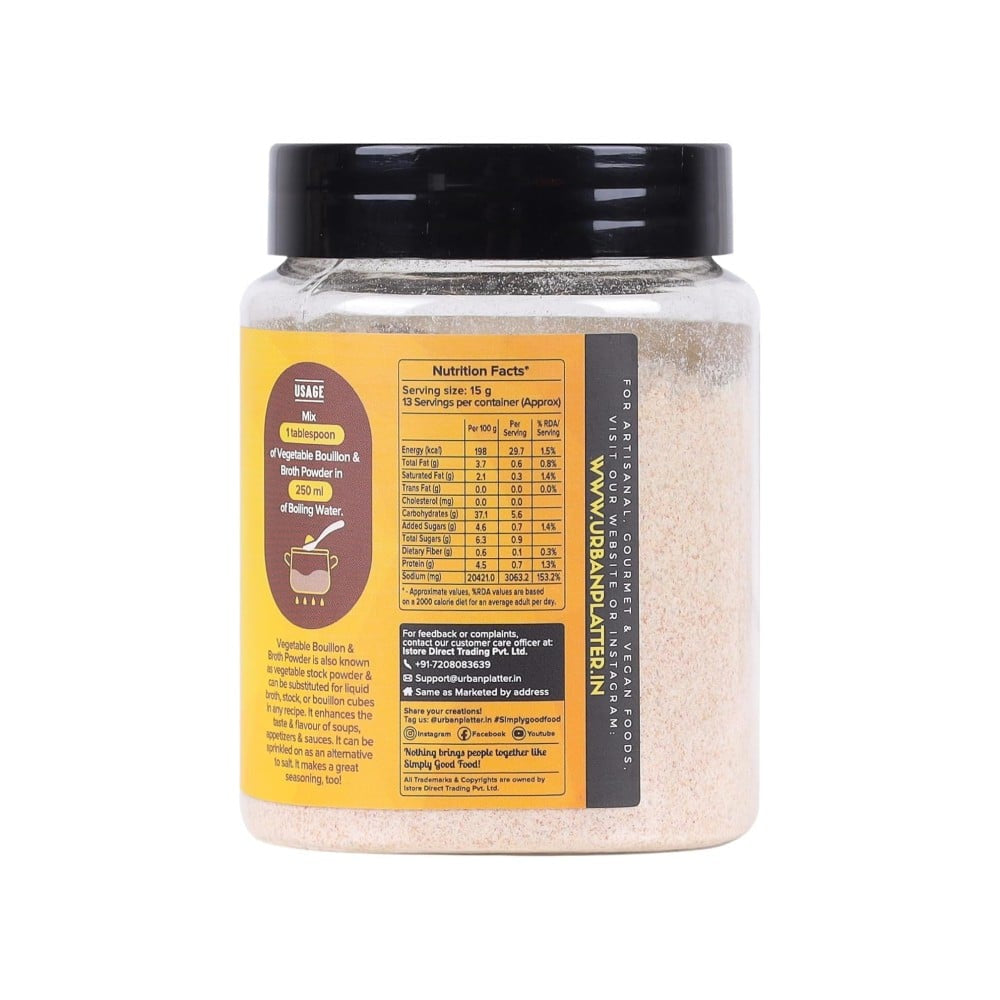 Urban Platter Vegetable Bouillon & Broth Powder : 200 g