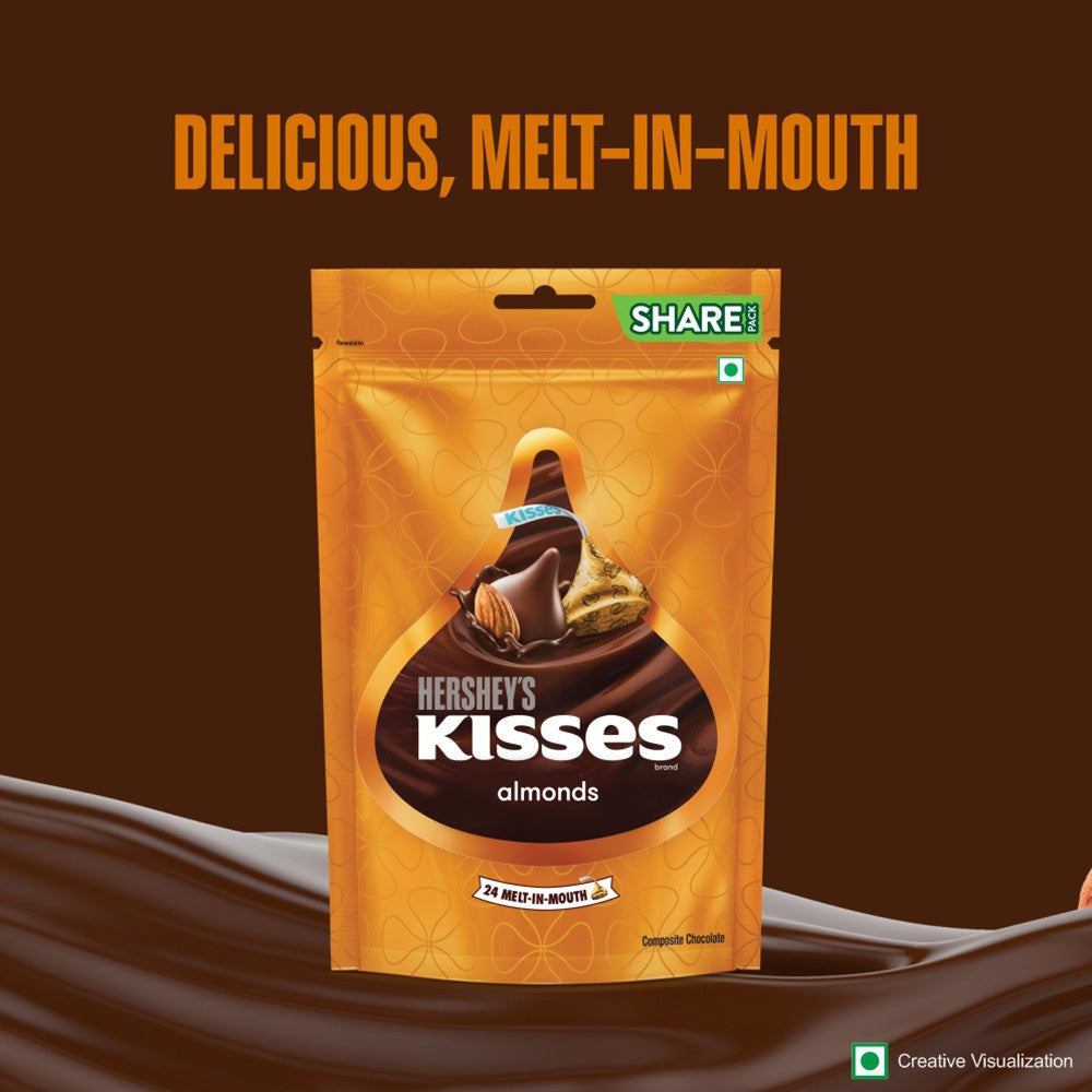 Hershey's Kisses Almonds Assorted Chocolate Pack : 100 g
