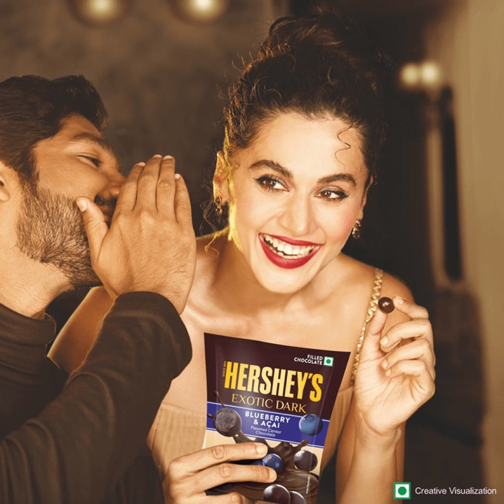 Hershey's Exotic Dark Dark Chocolate Pack (Blueberry & Acai) : 100 g
