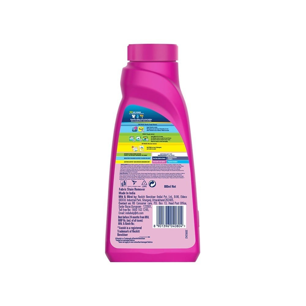 Vanish Oxi Action Fabric Stain Remover (800 ml) + Harpic Disinfectant Liquid Toilet Cleaner - (Original) + Lizol Disinfectant Surface & Floor Cleaner (Floral) Combo : 800 ml + 1 ltr + 2 ltr