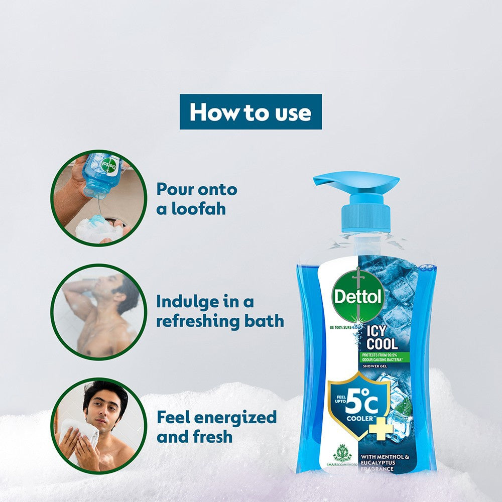 Dettol Icy Cool Shower Gel : 500 ml