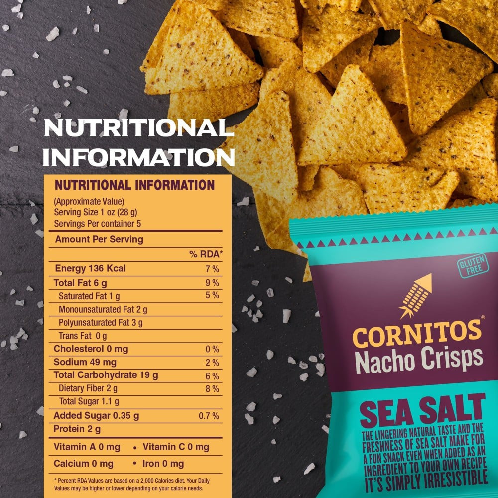 Cornitos Sea Salt Nachos : 150 g