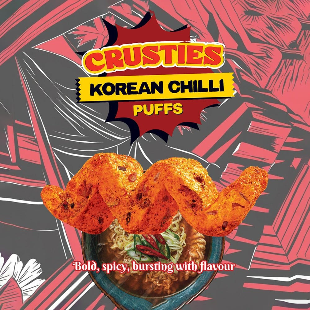 Cornitos Crusties Korean Chilli Puffs - Pack of 2 : 2 x 62 g