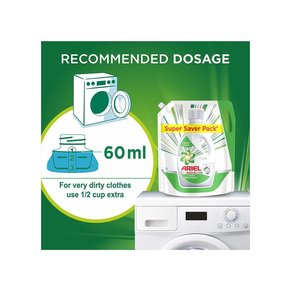 Ariel Front Load Liquid Detergent 2 ltr - Pack of 2 : 2 x 2 ltr