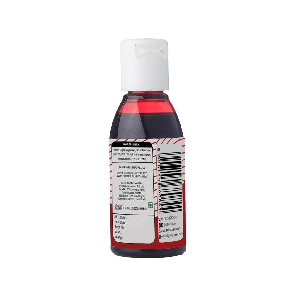 The Select Aisle Red Gel Food Colour : 30 ml