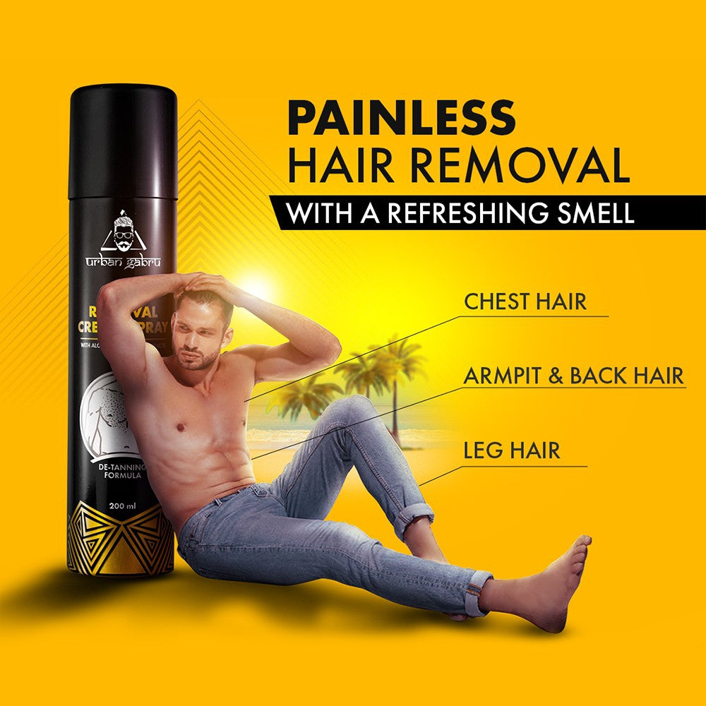 Urban Gabru Men's Hair Removal Spray : 200 ml