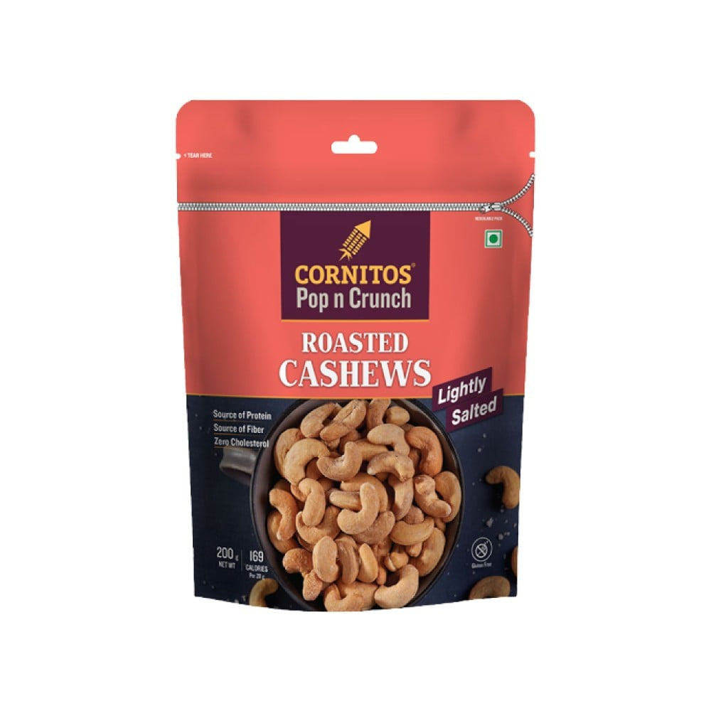 Cornitos Pop n Crunch Roasted Cashew (Lightly Salted) : 200 g