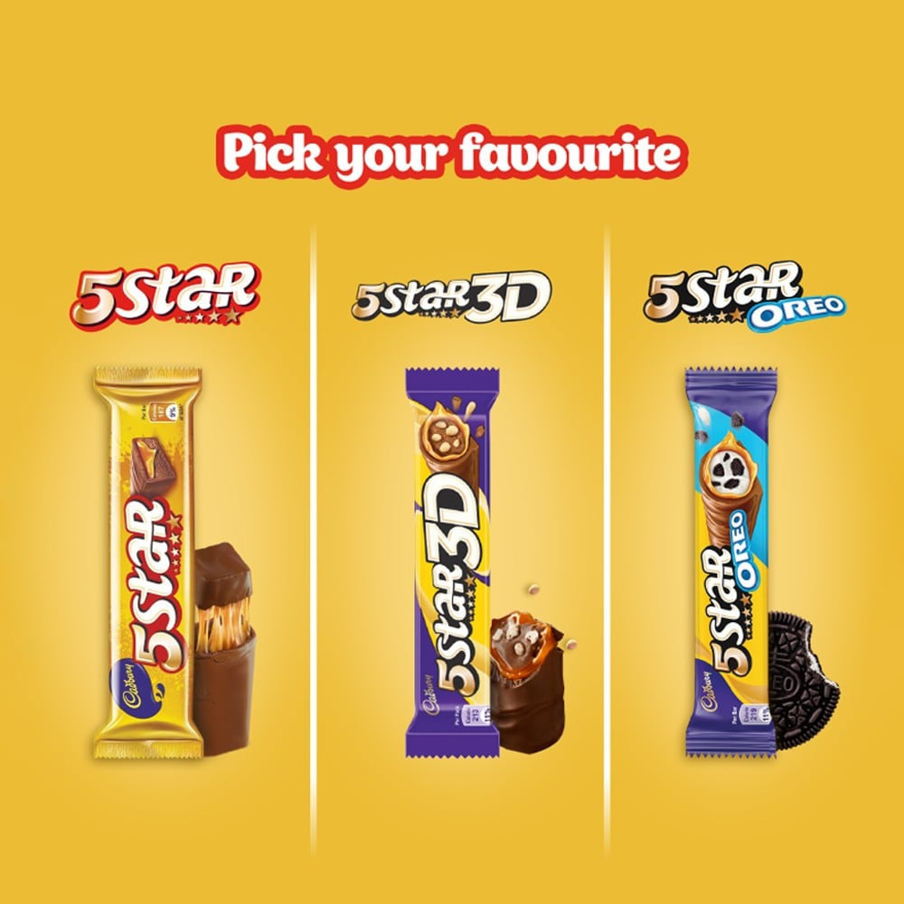 Cadbury 5 Star Home Treat Chocolate Bar : 151.5 g