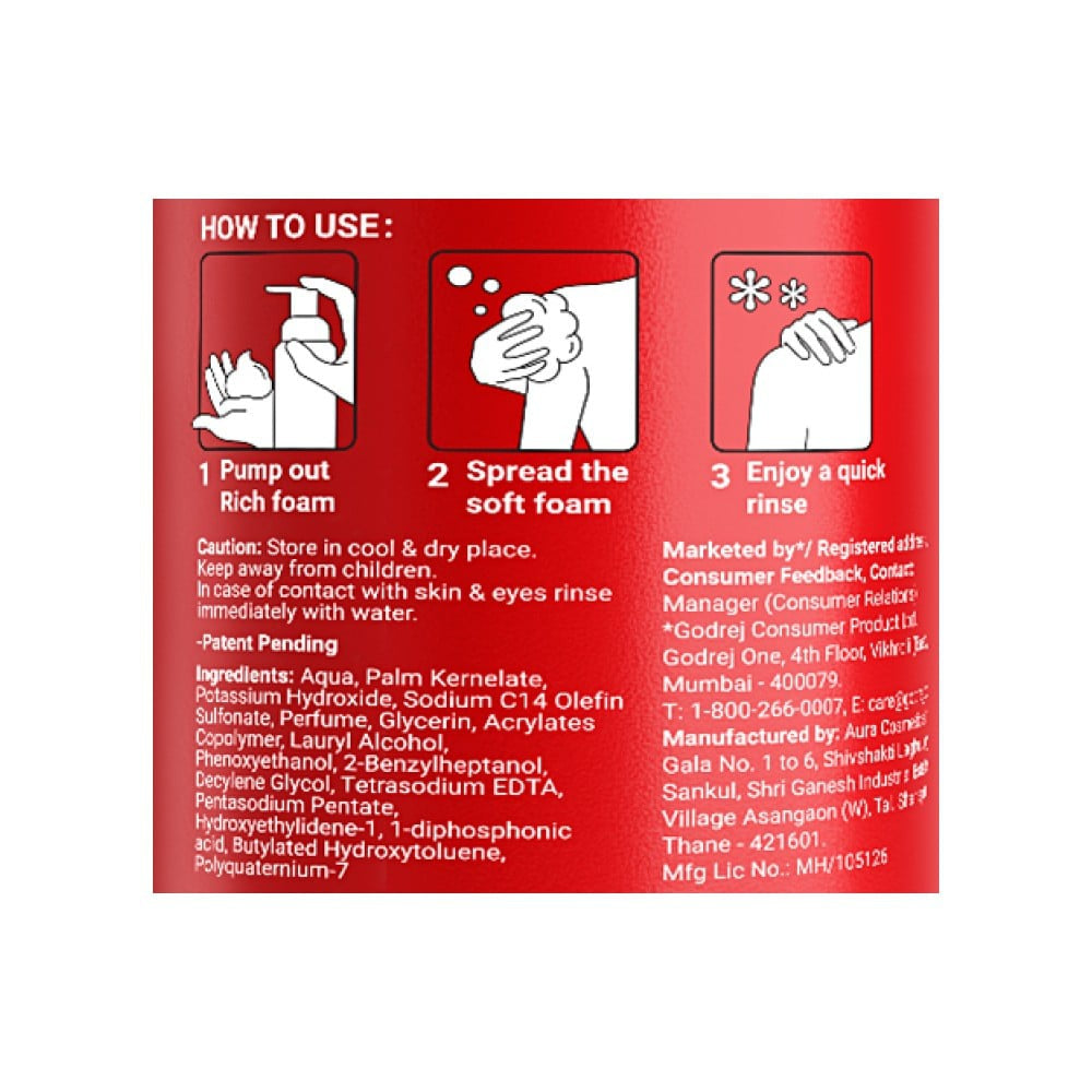 Cinthol Foam Body Wash - Original : 200 ml