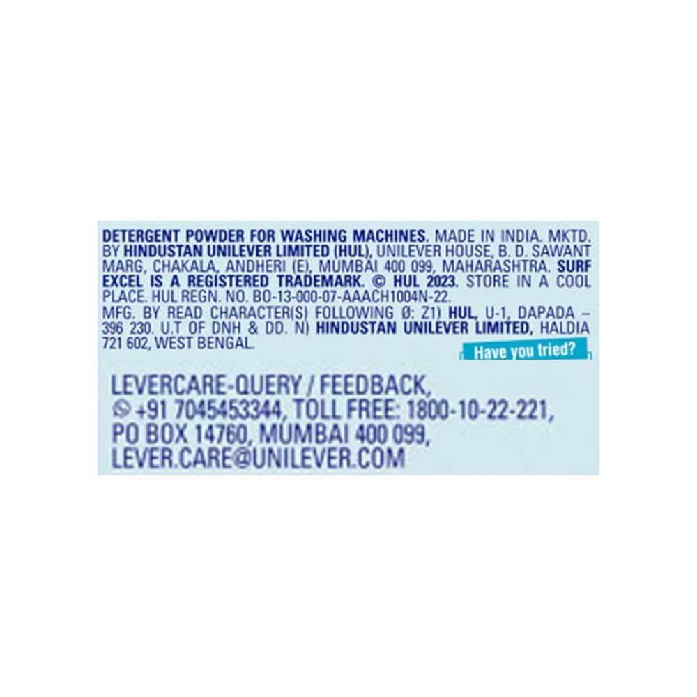 Surf Excel Top Load Detergent Powder : 6 kg