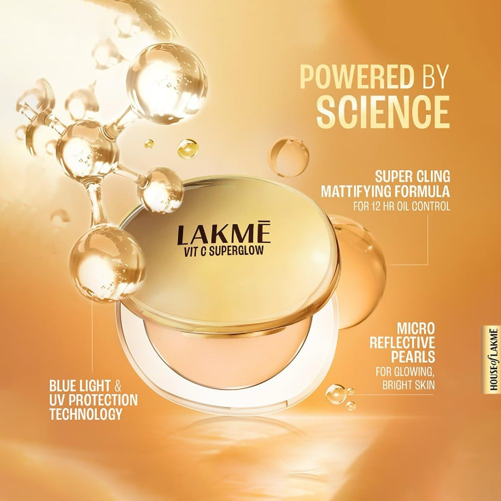 Lakme Makeup + Skincare Vitamin C Compact (Nude) : 8 g