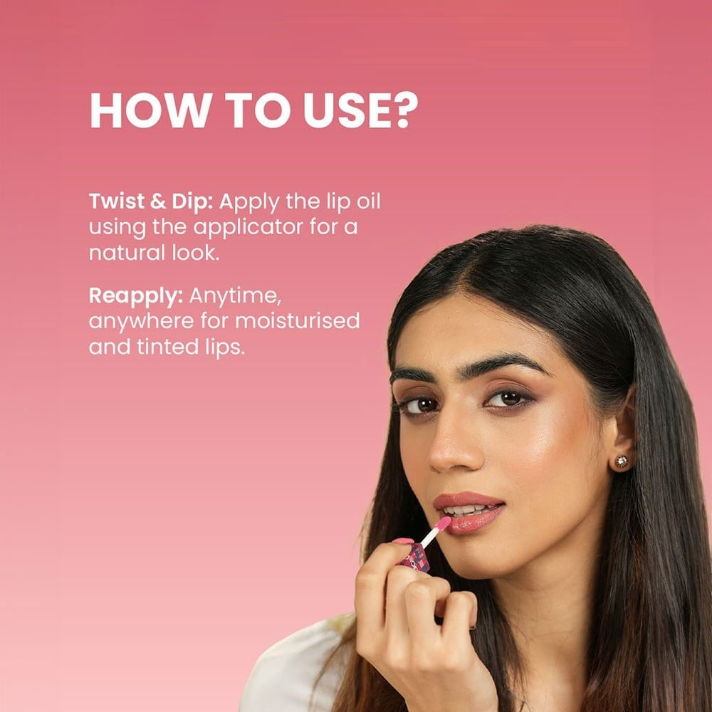 Swiss Beauty Dip Tint Lip Oil (Peach) : 3 ml