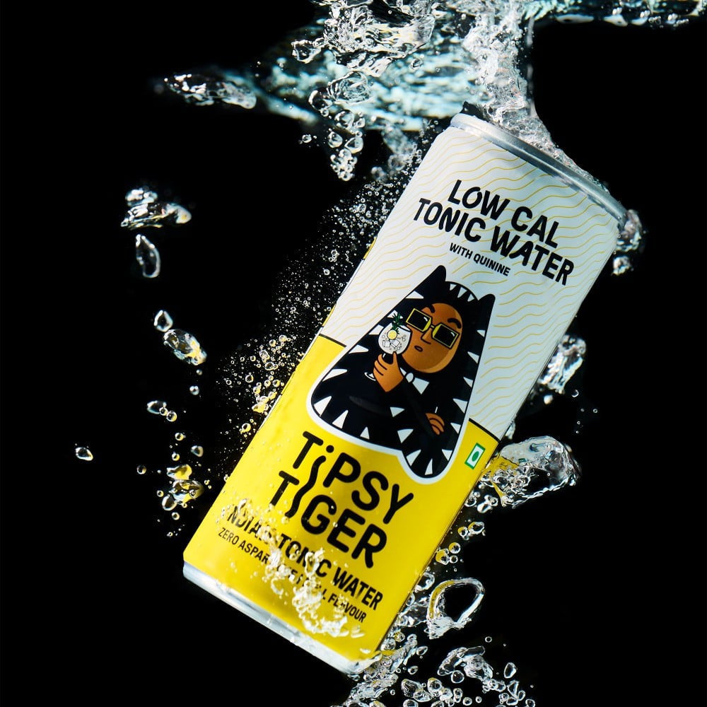 Tipsy Tiger Indian Tonic Water (Low Sugar & Calorie) - Pack of 2 : 2 x 250 ml