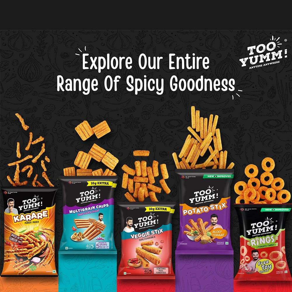 Too Yumm Kashmiri Chilli Potato Chips - Pack of 2 : 2 x 82 g