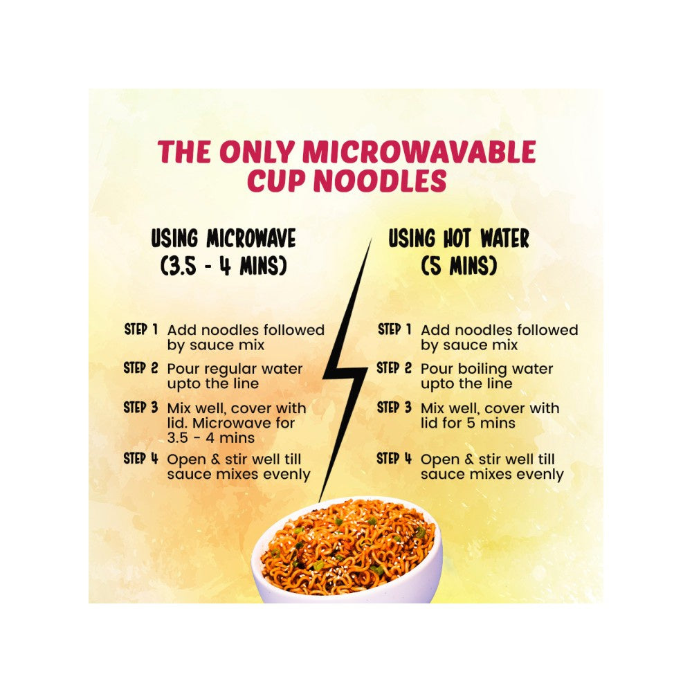 Yu Chilli Manchurian Instant Cup Noodles - Pack of 2 : 2 x 70 g