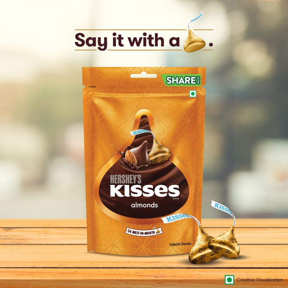 Hershey's Kisses Almonds Assorted Chocolate Pack : 100 g