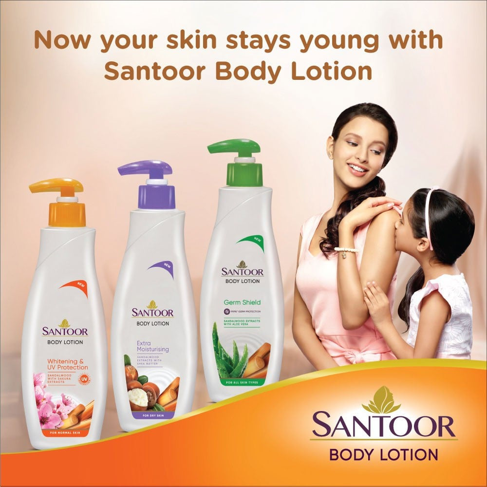Santoor Perfumed Body Lotion (with Sandalwood) : 250 ml