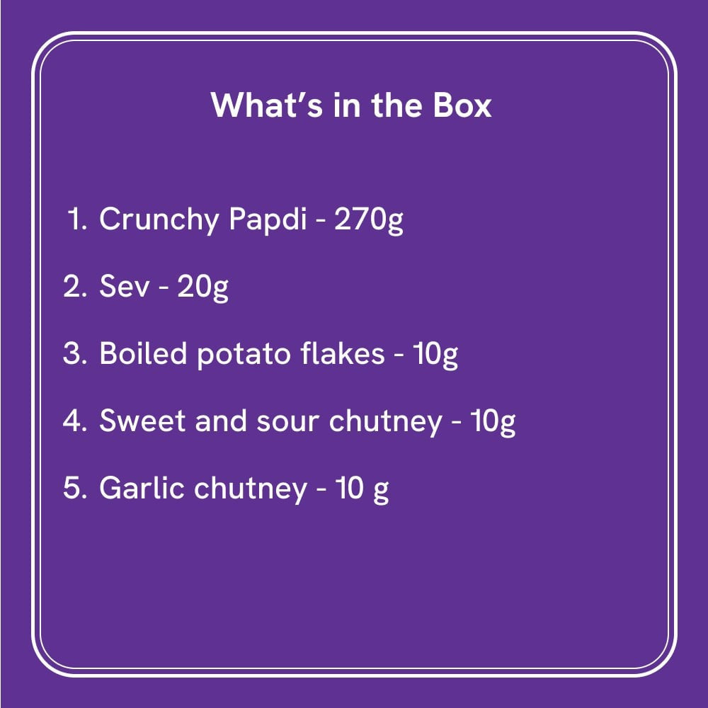 Wah Luft Batata Sevpuri, Box : 320 g